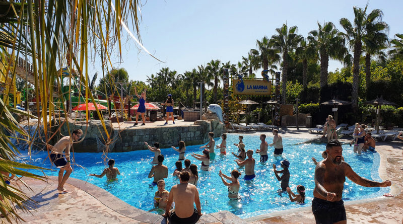 Musik und Animation im Wasser