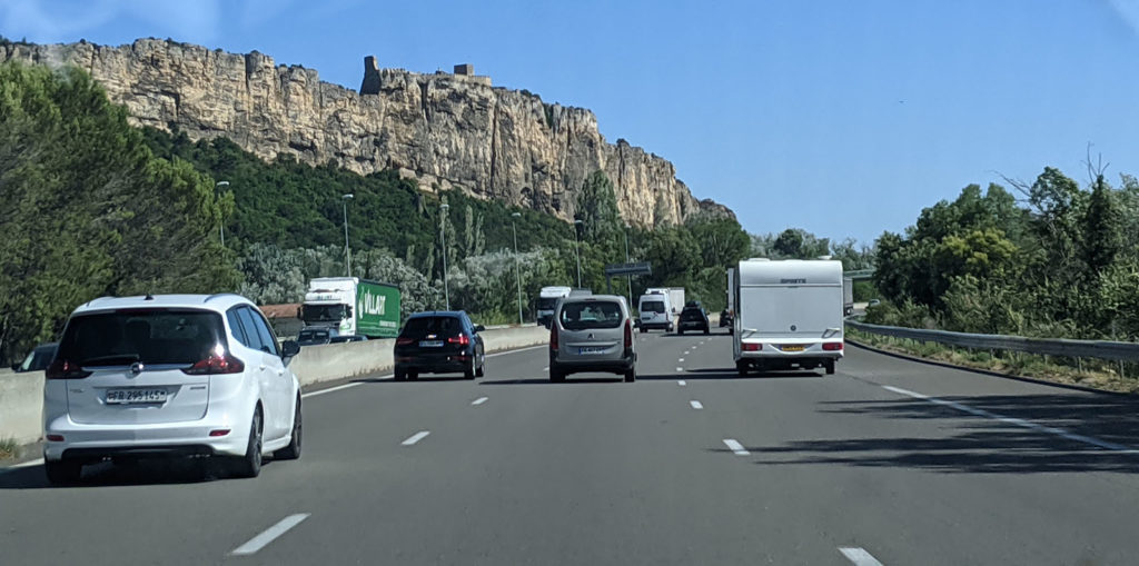 Auf der Autobahn in Frankreich